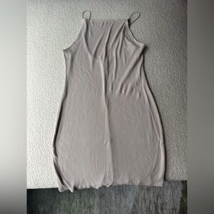H&M Light Beige Ribbed Dress